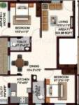 Aaditi Aaradana (2BHK+2T (881 sq ft) 881 sq ft)