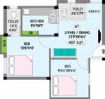 Madhuri Foundation Govindam Garden (2BHK+2T (602 sq ft) 602 sq ft) Madhuri Foundation Govindam Garden (2BHK+2T (602 sq ft) 602 sq ft)