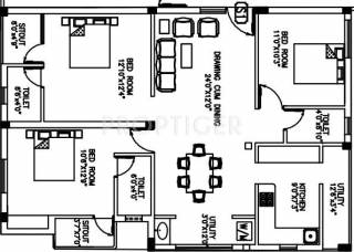 Majestic Anugraha (3BHK+3T (1,258 sq ft) 1258 sq ft) Majestic Anugraha (3BHK+3T (1,258 sq ft) 1258 sq ft)