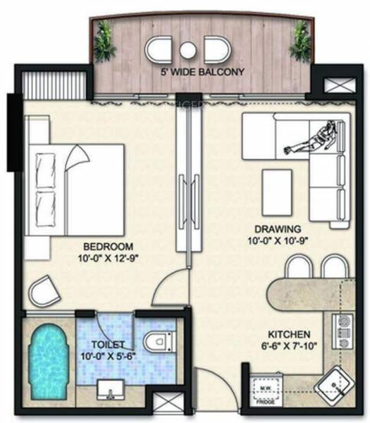 Dhingra Highway Cruise (1BHK+1T (739 sq ft) 739 sq ft)