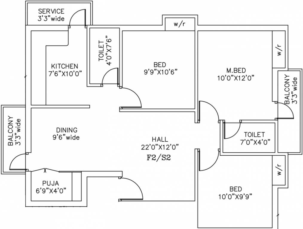 RAS Constructions Kodambakkam (3BHK+2T (1,220 sq ft) + Pooja Room 1220 sq ft)