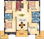 Star Starlite Pavilion (3BHK+3T (1,555 sq ft) 1555 sq ft) Star Starlite Pavilion (3BHK+3T (1,555 sq ft) 1555 sq ft)