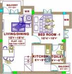 Bamana Lotus (3BHK+3T (1,238 sq ft) 1238 sq ft) Bamana Lotus (3BHK+3T (1,238 sq ft) 1238 sq ft)
