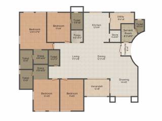 Aastha Everest Empire (4BHK+4T (4,050 sq ft) 4050 sq ft)