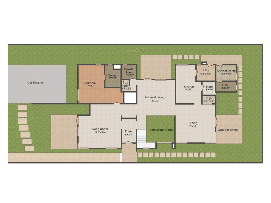 Elegant Villa Mystica (4BHK+5T (4,500 sq ft) 4500 sq ft)