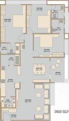 Excel Aagam Apartments (3BHK+3T (2,600 sq ft) 2600 sq ft)