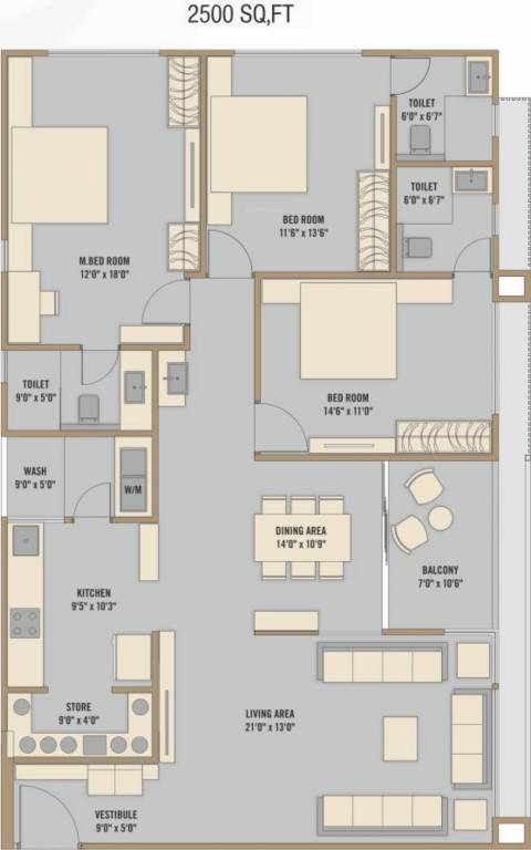 Excel Aagam Apartments (3BHK+3T (2,500 sq ft) 2500 sq ft) Excel Aagam Apartments (3BHK+3T (2,500 sq ft) 2500 sq ft)