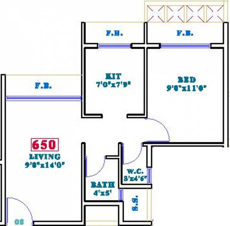 Siddharth Geetanjali Bellezza (1BHK+1T (650 sq ft) 650 sq ft) Siddharth Geetanjali Bellezza (1BHK+1T (650 sq ft) 650 sq ft)