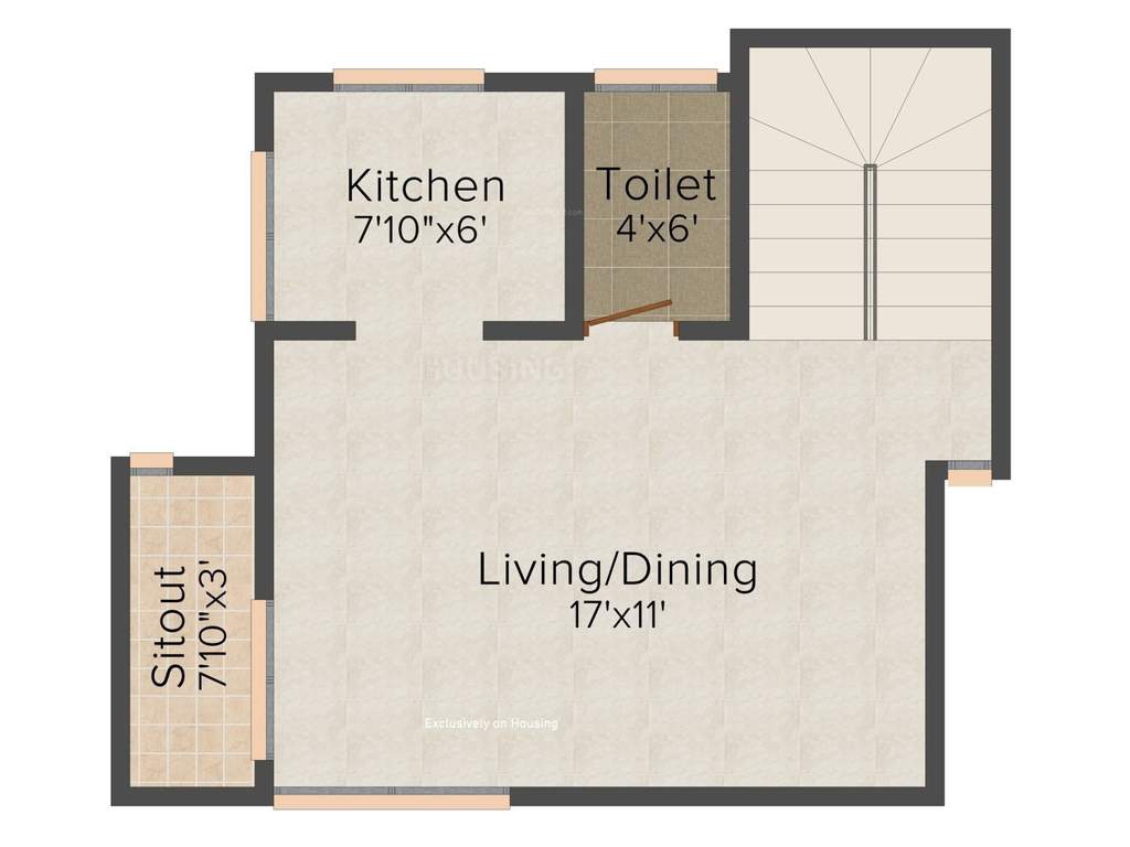 Building Lotus Villa (2BHK+3T (1,000 sq ft) + Study Room 1000 sq ft)