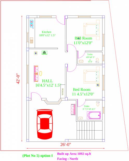 SPE Mono City Villa (2BHK+2T (1,092 sq ft) 1092 sq ft)