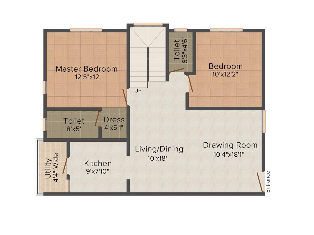 Riverstone Chancellor (3BHK+4T (1,970 sq ft) + Study Room 1970 sq ft)