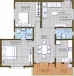 LNS Pride (2BHK+2T (1,110 sq ft) 1110 sq ft)