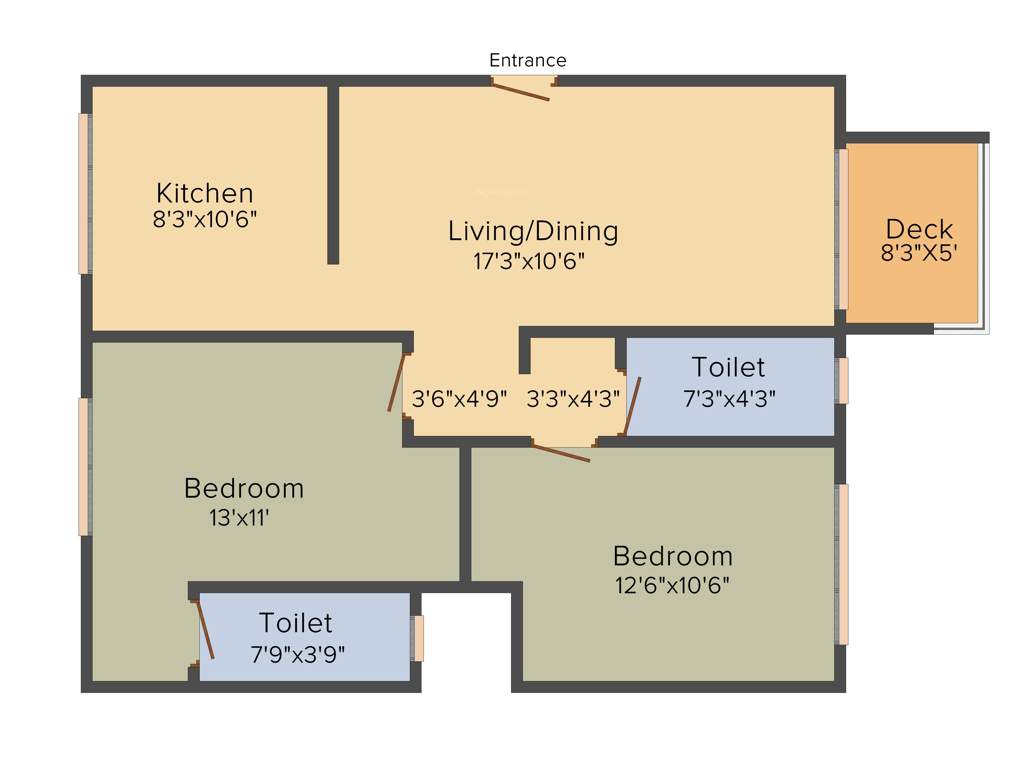 Urban Heights Roswalt Heights (2BHK+2T (670 sq ft) 670 sq ft)
