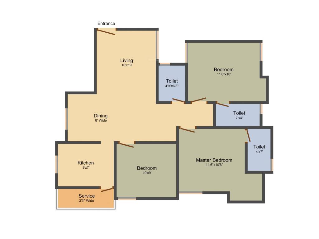 AK Aaji Aster (3BHK+3T (1,134 sq ft) 1134 sq ft) AK Aaji Aster (3BHK+3T (1,134 sq ft) 1134 sq ft)