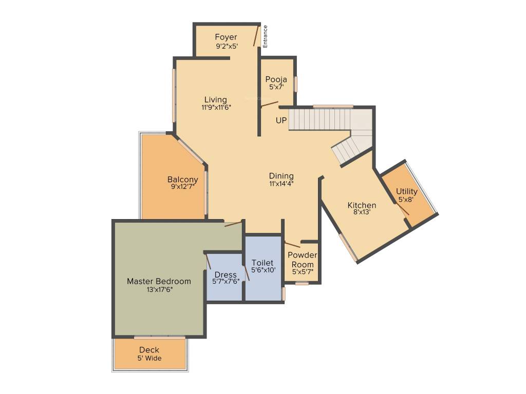 Lokaa M One (3BHK+3T (3,380 sq ft) 3380 sq ft)