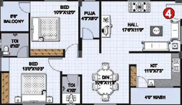 Umas Developers Aakruthi Mansion (2BHK+2T (1,125 sq ft) + Pooja Room 1125 sq ft) Umas Developers Aakruthi Mansion (2BHK+2T (1,125 sq ft) + Pooja Room 1125 sq ft)