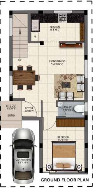 Altitude Infrastructure Vinayaka (3BHK+3T (1,250 sq ft) 1250 sq ft)