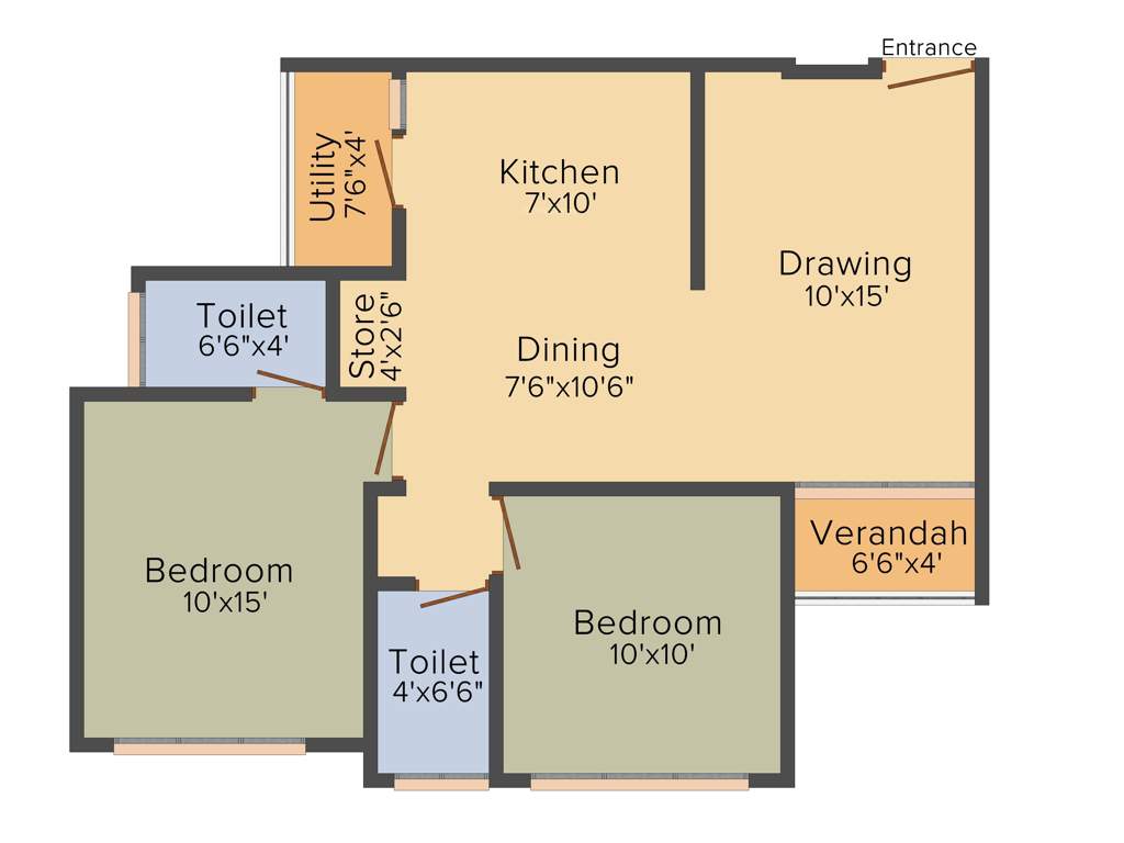 Shiv Serenity Space (2BHK+2T (1,233 sq ft) 1233 sq ft)