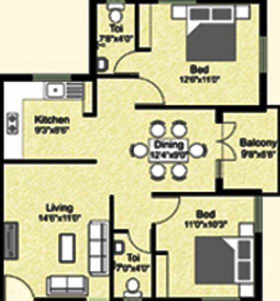 Shirdi Whitefield Grand (2BHK+2T (1,050 sq ft) 1050 sq ft) Shirdi Whitefield Grand (2BHK+2T (1,050 sq ft) 1050 sq ft)