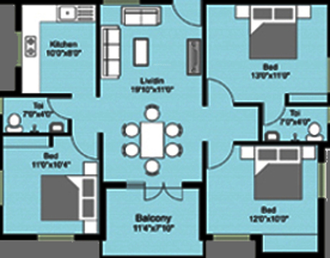 Shirdi Whitefield Grand (3BHK+2T (1,300 sq ft) 1300 sq ft) Shirdi Whitefield Grand (3BHK+2T (1,300 sq ft) 1300 sq ft)