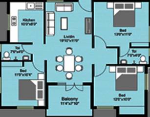 Shirdi Whitefield Grand (3BHK+2T (1,300 sq ft) 1300 sq ft) Shirdi Whitefield Grand (3BHK+2T (1,300 sq ft) 1300 sq ft)