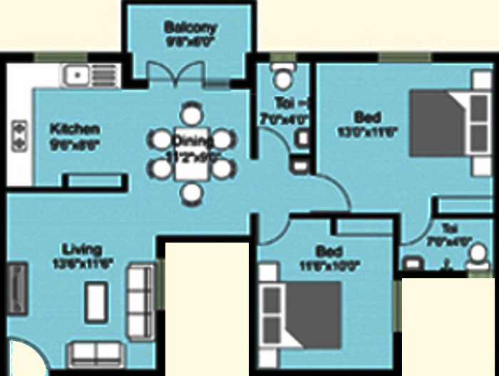 Shirdi Whitefield Grand (2BHK+2T (1,000 sq ft) 1000 sq ft) Shirdi Whitefield Grand (2BHK+2T (1,000 sq ft) 1000 sq ft)