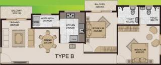 Group Prayag (2BHK+2T (1,231 sq ft) 1231 sq ft)