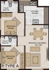 Group Prayag (2BHK+2T (802 sq ft) 802 sq ft)