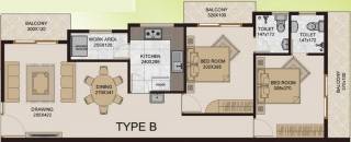 Group Prayag (2BHK+2T (1,205 sq ft) 1205 sq ft)