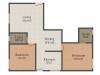 Radhika Shanti Planet (2BHK+2T (880 sq ft) 880 sq ft)