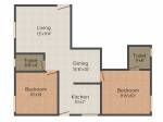 Radhika Shanti Planet (2BHK+2T (880 sq ft) 880 sq ft) Radhika Shanti Planet (2BHK+2T (880 sq ft) 880 sq ft)