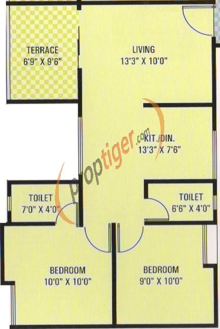 Shri Siddhivinayak Eco Gram (2BHK+2T (741 sq ft) 741 sq ft)