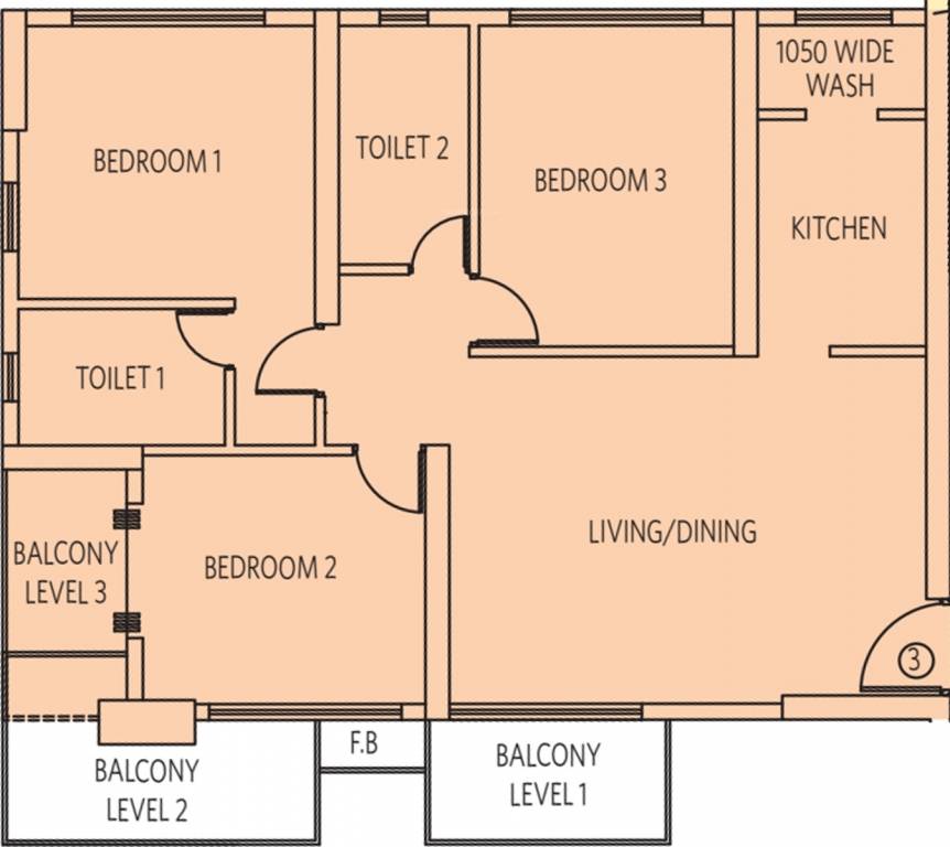 Siddha Sky (3BHK+3T (1,680 sq ft) 1680 sq ft) Siddha Sky (3BHK+3T (1,680 sq ft) 1680 sq ft)