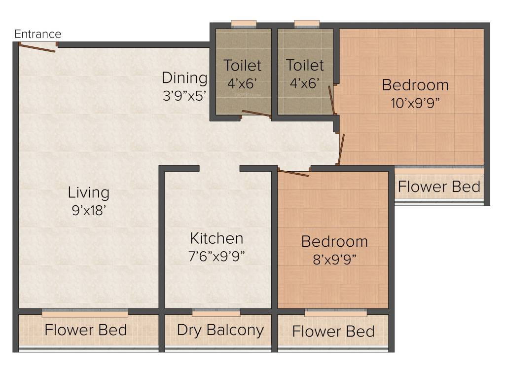 C Square Shree Krushna Arcade (2BHK+2T (868 sq ft) 868 sq ft)