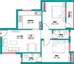 Jeni Joel Enclave (2BHK+2T (862 sq ft) 862 sq ft)