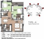 Unitech The Gateway (2BHK+2T (1,468 sq ft) 1468 sq ft)