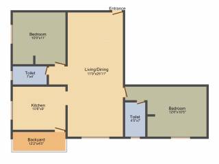 Jeni Joel Palace (2BHK+2T (1,042 sq ft) 1042 sq ft) Jeni Joel Palace (2BHK+2T (1,042 sq ft) 1042 sq ft)