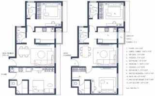 Radius Anantya (2BHK+2T (1,120 sq ft) 1120 sq ft)