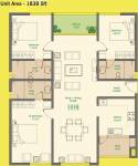 Pooja Rising Lyrics (3BHK+3T (1,838 sq ft) 1838 sq ft)