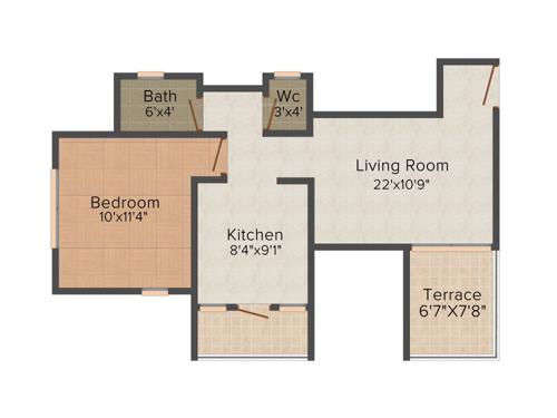 Yashoda Serenia (1BHK+1T (656 sq ft) 656 sq ft) Yashoda Serenia (1BHK+1T (656 sq ft) 656 sq ft)