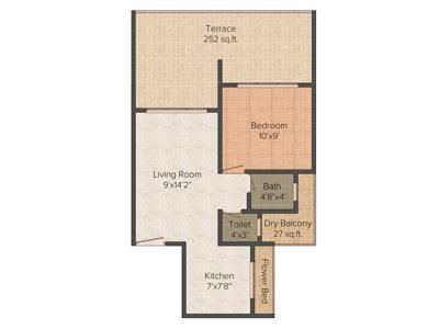 Kricon Phoenix (1BHK+1T (580 sq ft) 580 sq ft)