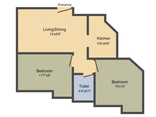 Srishas Khushi (2BHK+2T (640 sq ft) 640 sq ft) Srishas Khushi (2BHK+2T (640 sq ft) 640 sq ft)