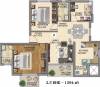 Kolte Patil iTowers Exente (2BHK+2T (1,394 sq ft)   Study Room 1394 sq ft)