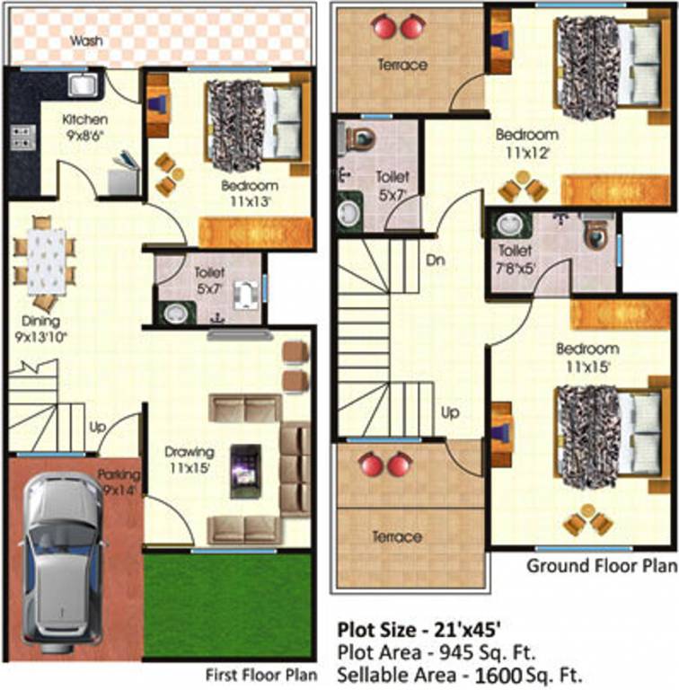 Shree Ganesh Buildcon Lotus Park (3BHK+3T (1,600 sq ft) 1600 sq ft)