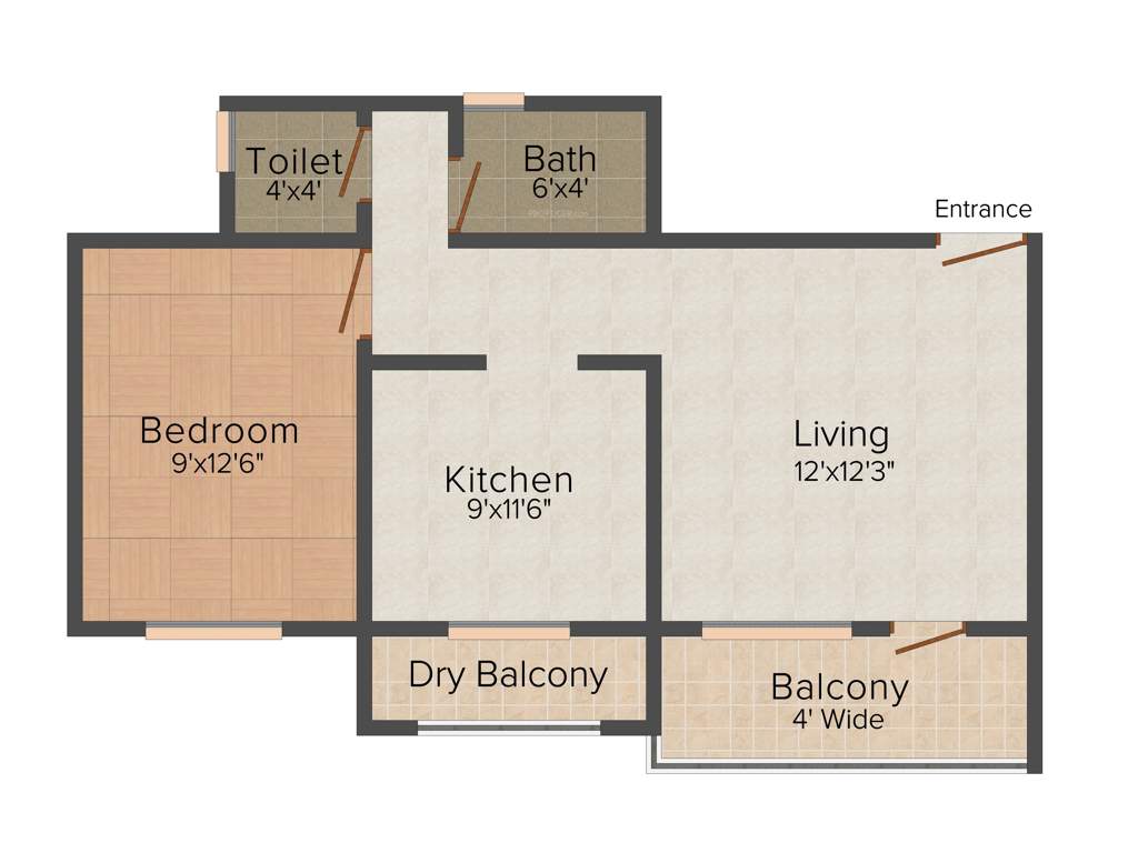 Jay Vijay Royal (1BHK+1T (653 sq ft) 653 sq ft)