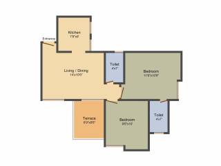 Venkatesh Nandanwan (2BHK+2T (795 sq ft) 795 sq ft)