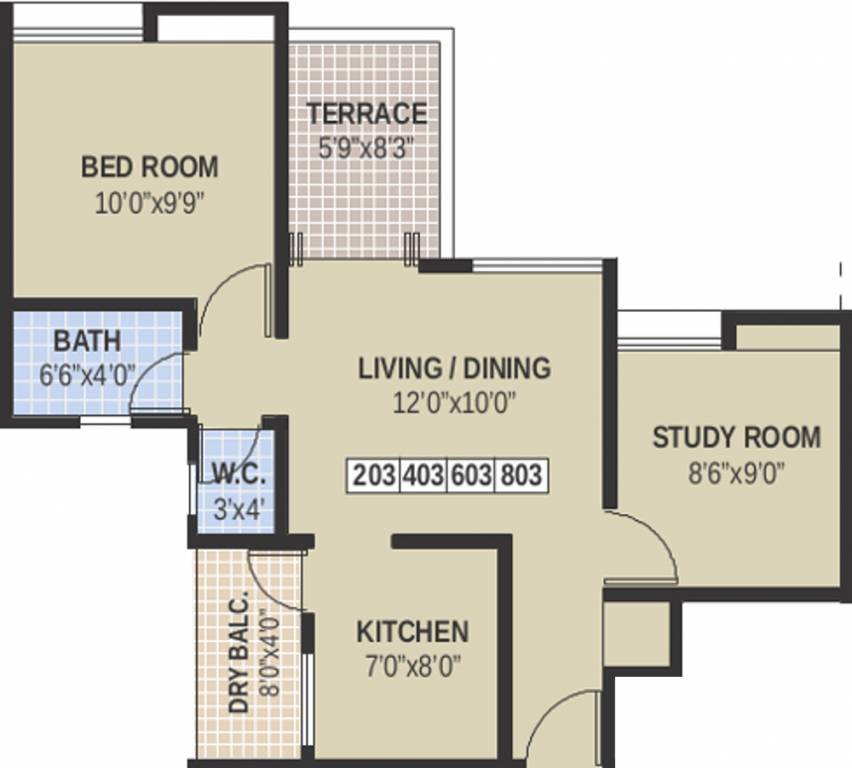 Venkatesh Nandanwan (1BHK+1T (725 sq ft) + Study Room 725 sq ft) Venkatesh Nandanwan (1BHK+1T (725 sq ft) + Study Room 725 sq ft)