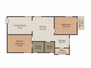 Riddhi Lake View (2BHK+2T (1,080 sq ft) 1080 sq ft) Riddhi Lake View (2BHK+2T (1,080 sq ft) 1080 sq ft)