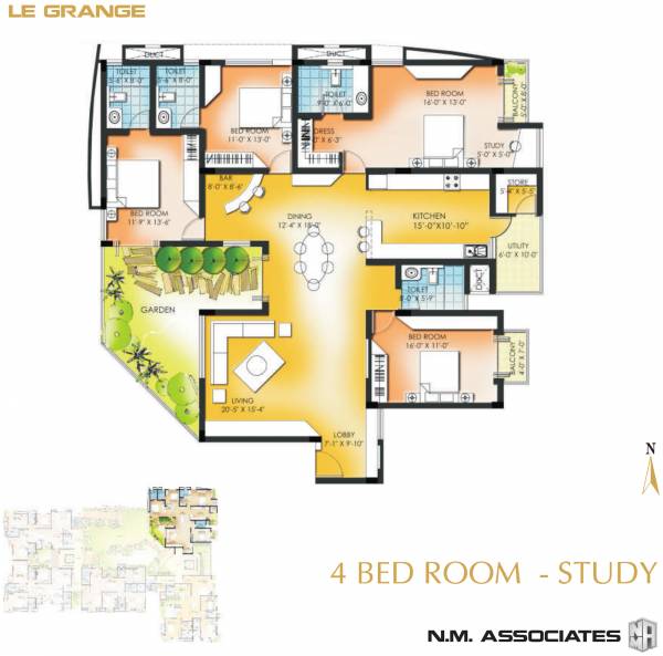 NM Le Grange (4BHK+4T (1,800 sq ft) 1800 sq ft)