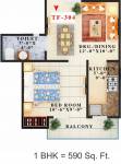 Lucky Palm Valley (1BHK+1T (590 sq ft) 590 sq ft)